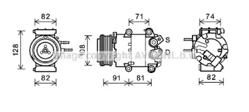 Компрессор AVA QUALITY COOLING FDK498