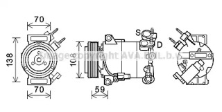 Компрессор AVA QUALITY COOLING FDK586