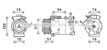 Компрессор AVA QUALITY COOLING FDK587