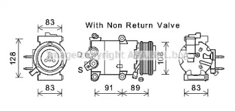 Компрессор AVA QUALITY COOLING FDK588