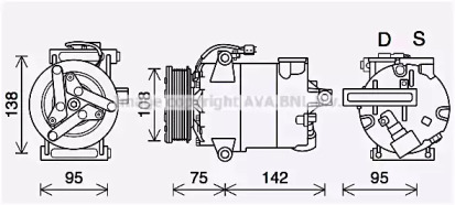 Компрессор AVA QUALITY COOLING FDK635