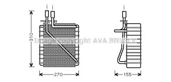 Испаритель, кондиционер AVA QUALITY COOLING FDV348