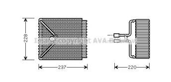 Испаритель, кондиционер AVA QUALITY COOLING FDV371