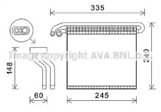 Испаритель, кондиционер AVA QUALITY COOLING FDV457