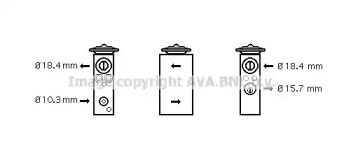 Клапан AVA QUALITY COOLING FT1305