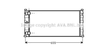 Радиатор, охлаждение двигателя AVA QUALITY COOLING FT2067