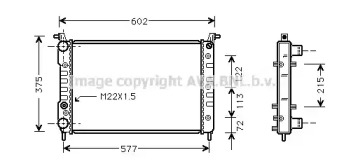 Теплообменник AVA QUALITY COOLING FT2225