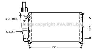 Теплообменник AVA QUALITY COOLING FT2228