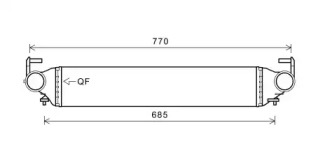 Интеркулер AVA QUALITY COOLING FT4456