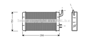 Теплообменник, отопление салона AVA QUALITY COOLING FT6083