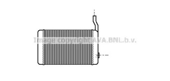 Теплообменник, отопление салона AVA QUALITY COOLING FT6108