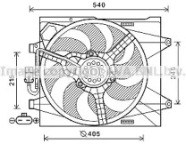 Вентилятор AVA QUALITY COOLING FT7582