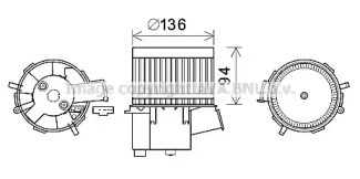 Электродвигатель AVA QUALITY COOLING FT8435