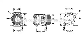 Компрессор AVA QUALITY COOLING FTAK050