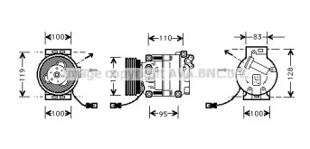 Компрессор AVA QUALITY COOLING FTK034