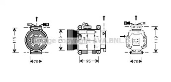 Компрессор AVA QUALITY COOLING FTK048