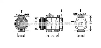 Компрессор AVA QUALITY COOLING FTK049