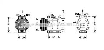 Компрессор AVA QUALITY COOLING FTK062