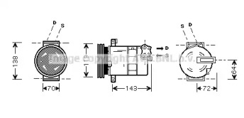 Компрессор AVA QUALITY COOLING FTK086