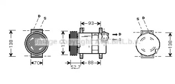 Компрессор AVA QUALITY COOLING FTK088