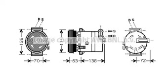 Компрессор AVA QUALITY COOLING FTK334