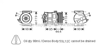 Компрессор AVA QUALITY COOLING FTK457