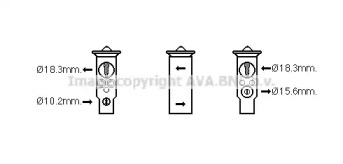 Клапан AVA QUALITY COOLING HD1285