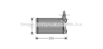 Теплообменник, отопление салона AVA QUALITY COOLING HD6203