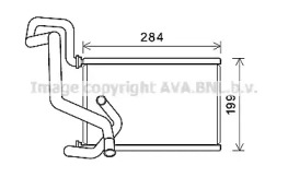 Теплообменник, отопление салона AVA QUALITY COOLING HDA6295