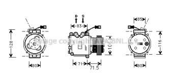 Компрессор AVA QUALITY COOLING HDAK009