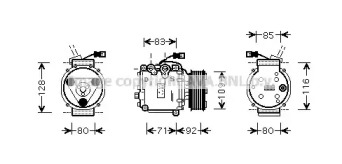 Компрессор AVA QUALITY COOLING HDAK169