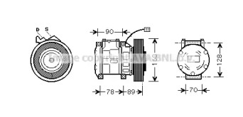 Компрессор AVA QUALITY COOLING HDAK196