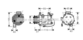 Компрессор AVA QUALITY COOLING HDAK208