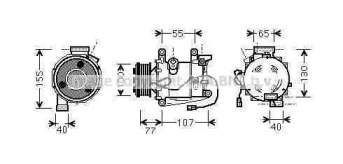 Компрессор AVA QUALITY COOLING HDAK232