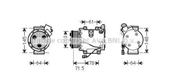 Компрессор AVA QUALITY COOLING HDAK235