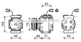 Компрессор AVA QUALITY COOLING HDAK260