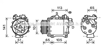 Компрессор AVA QUALITY COOLING HDAK263