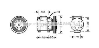 Компрессор AVA QUALITY COOLING HDK019