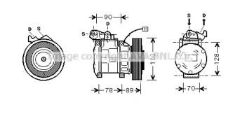 Компрессор AVA QUALITY COOLING HDK196