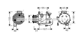 Компрессор AVA QUALITY COOLING HDK232