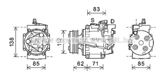 Компрессор, кондиционер AVA QUALITY COOLING HDK302