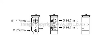 Расширительный клапан, кондиционер AVA QUALITY COOLING HY1292