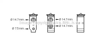 Расширительный клапан, кондиционер AVA QUALITY COOLING HY1325