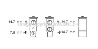 Клапан AVA QUALITY COOLING HY1384