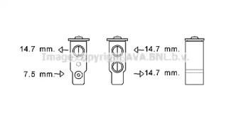 Расширительный клапан, кондиционер AVA QUALITY COOLING HY1386