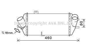 Интеркулер AVA QUALITY COOLING HY4389