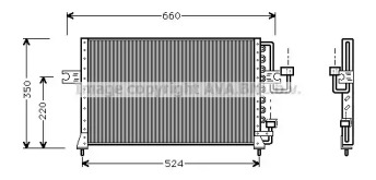 Конденсатор AVA QUALITY COOLING HY5045