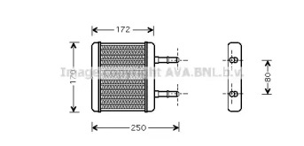 Теплообменник, отопление салона AVA QUALITY COOLING HY6137