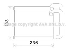 Теплообменник, отопление салона AVA QUALITY COOLING HY6391