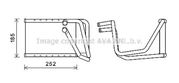 Теплообменник, отопление салона AVA QUALITY COOLING HY6438